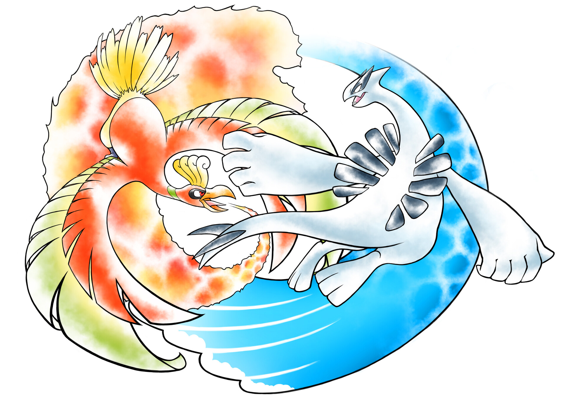 The Pokemon Lugia and Ho-Oh become the Tao.